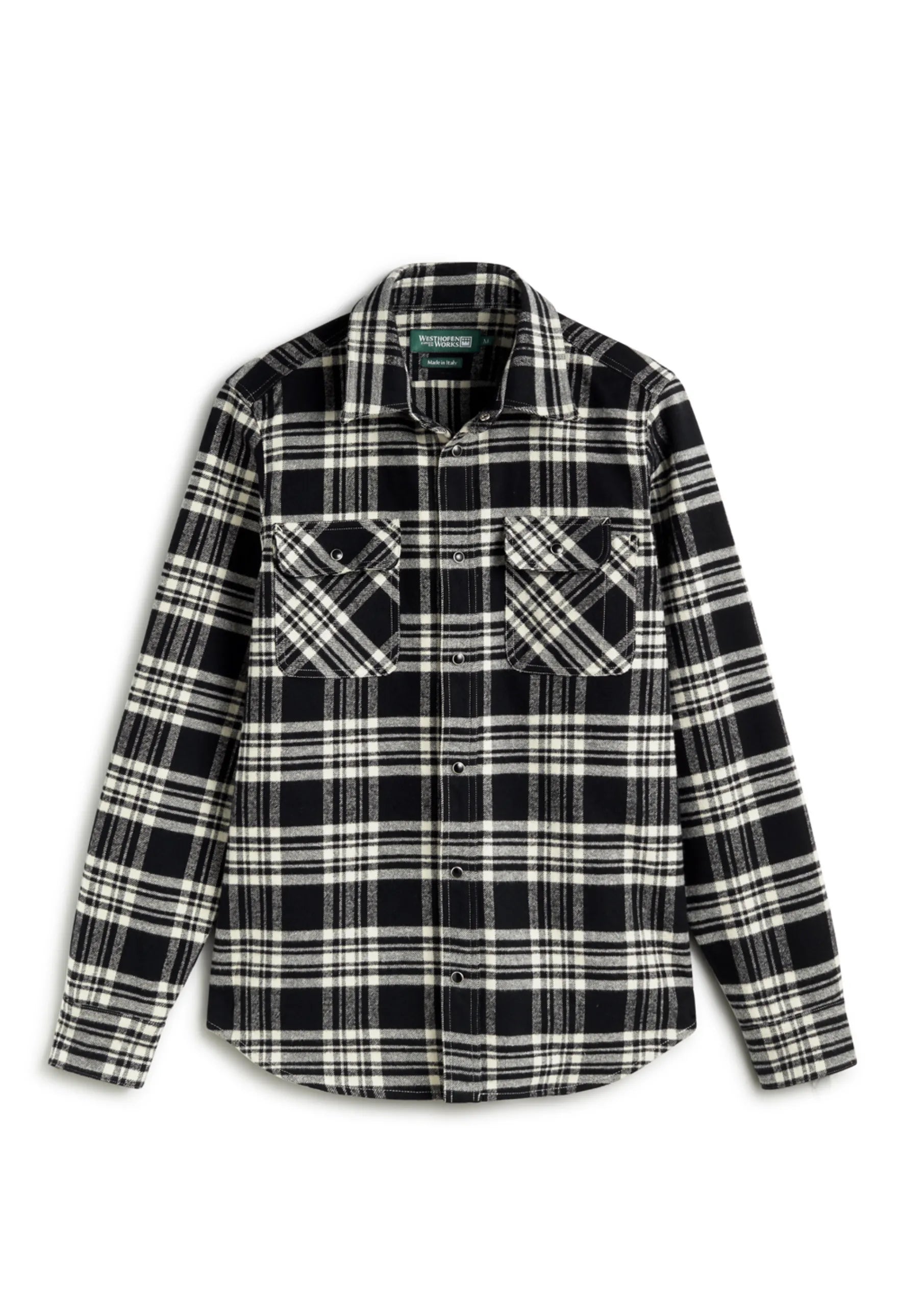 Shirt 01 in Black and White Plaid – Westhofen Works Shirt 01 in Black and White Plaid – Westhofen Works