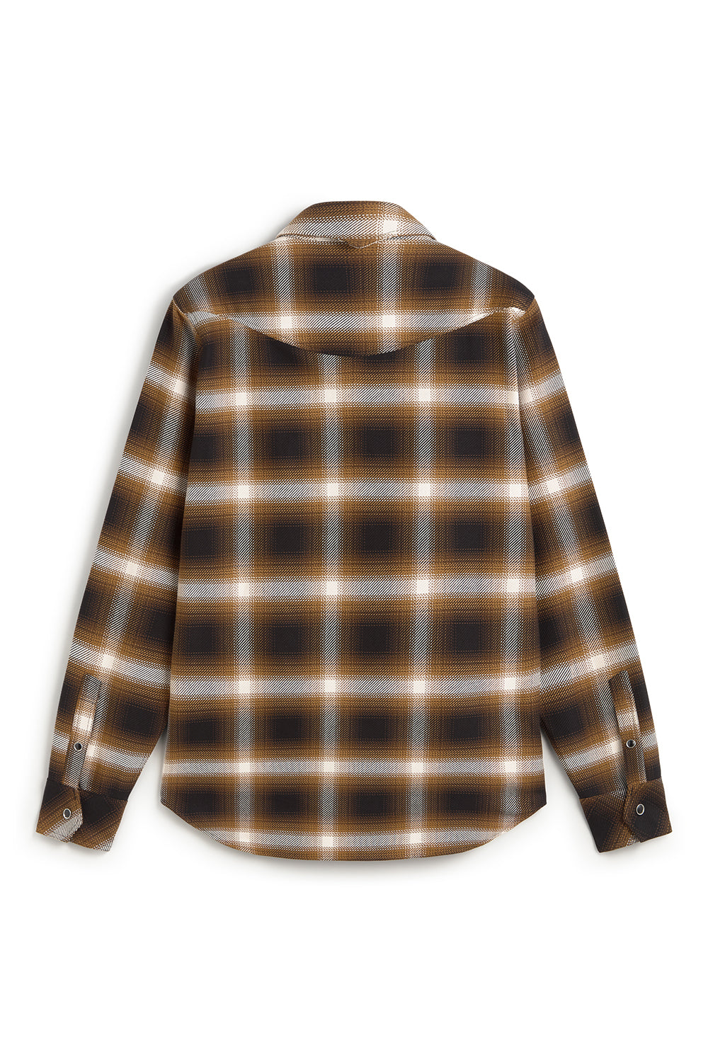 [PERSTEP]★PATRICK OMBRE CHECK HOOD SHIRT Shirt 05 in Ombre Check Espresso Bark – Westhofen Works