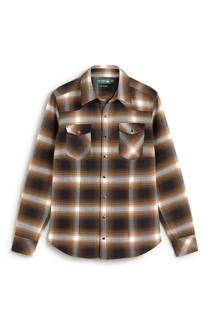 Shirt 05 in Ombre Check Espresso Bark for Women