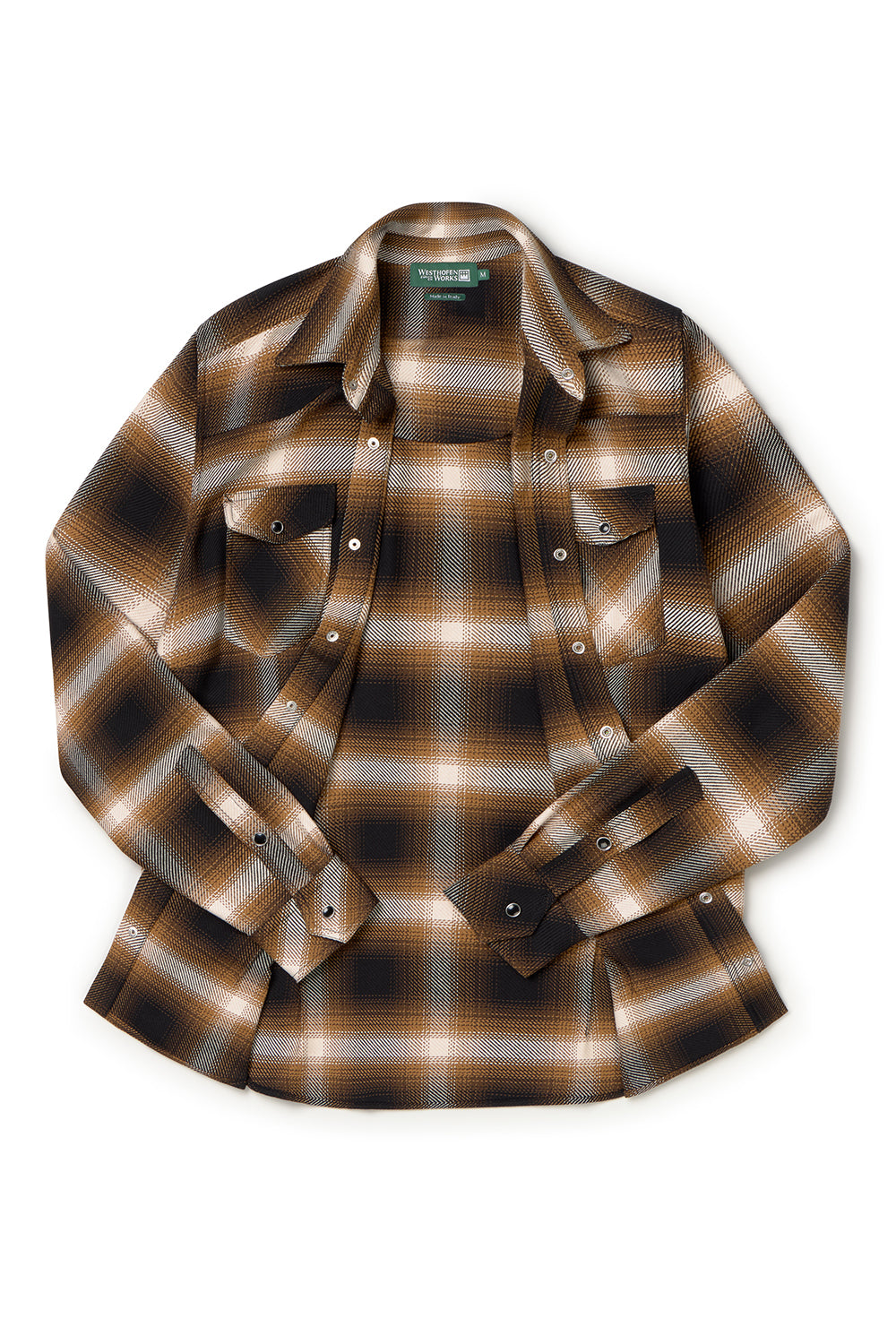 Shirt 05 in Ombre Check Espresso Bark for Women