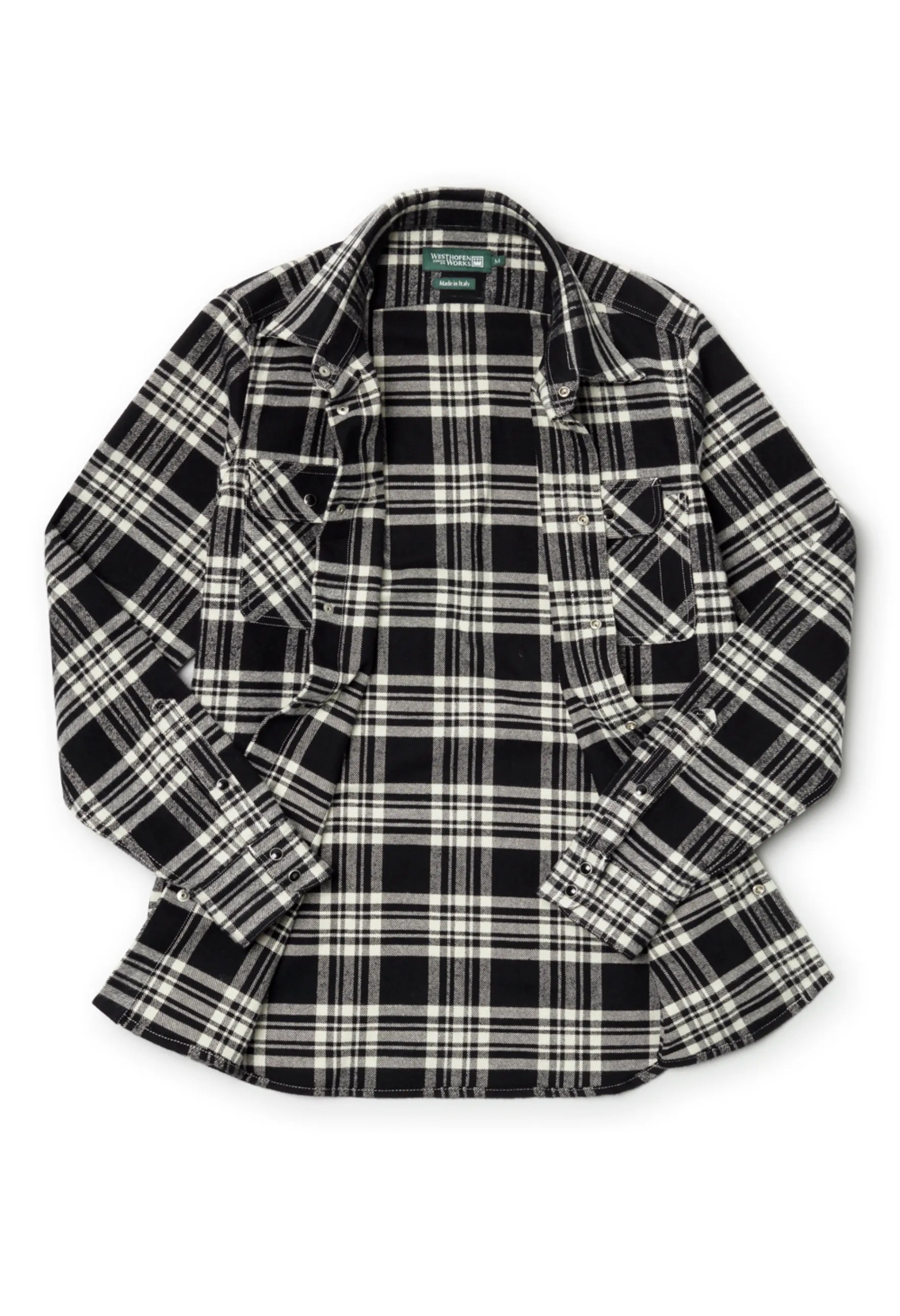 Shirt 01 in Black and White Plaid – Westhofen Works Shirt 01 in Black and White Plaid – Westhofen Works